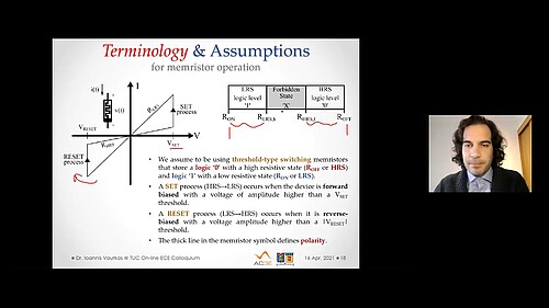 Talk by Ioannis Vourkas at ECE TUC (Apr 16, 2021), ECE TUC